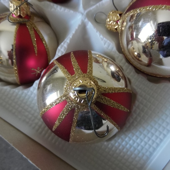 Trim A Home Handcrafted Glass Ornaments Poland 5pc - Picture 5 of 8